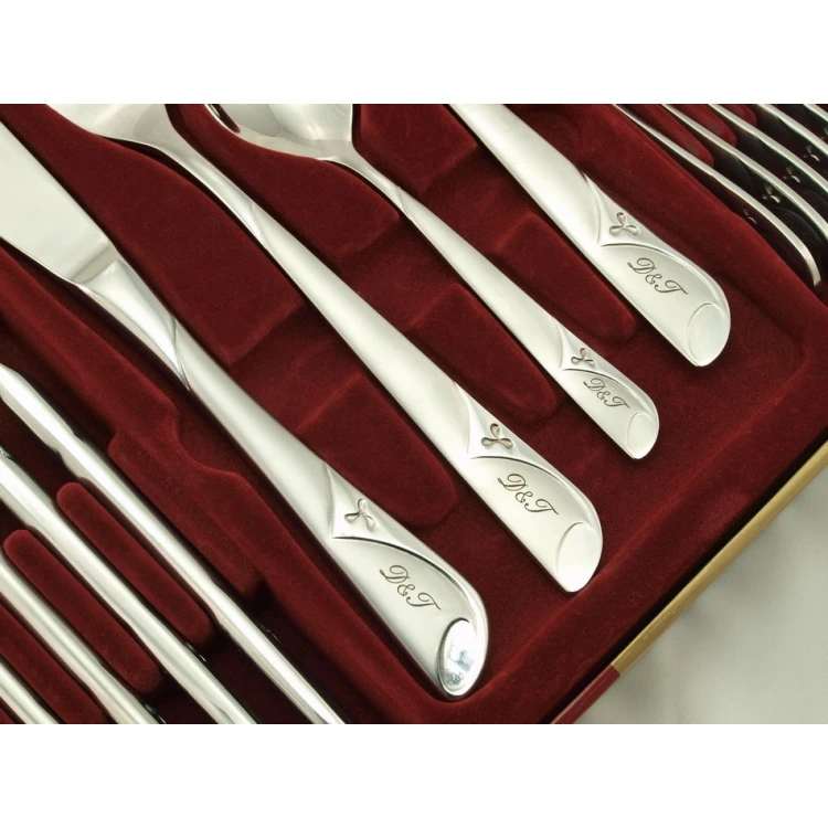 Engraving Service on Provided Cutlery Set - Initials or Family Crests - ZSZ002