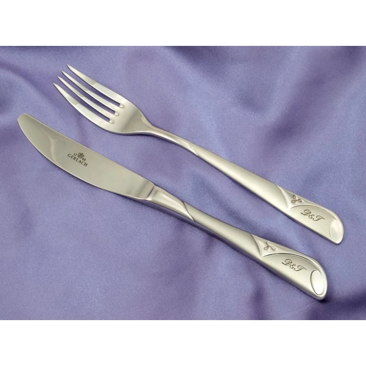 Engraving Service on Provided Cutlery Set - Initials or Family Crests - ZSZ002