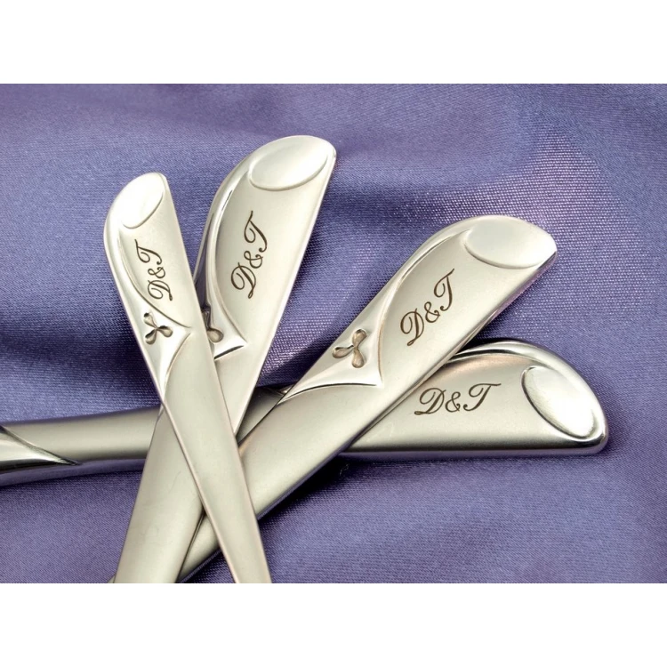 Engraving Service on Provided Cutlery Set - Initials or Family Crests - ZSZ002