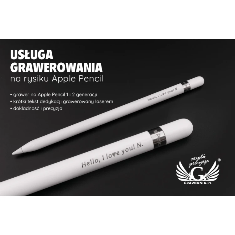 Apple Pencil (1st and 2nd generation) engraving service - UGR11