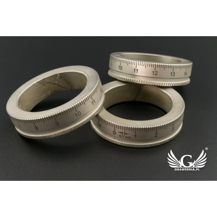 Scale Engraving - service of engraving scale on metal rings