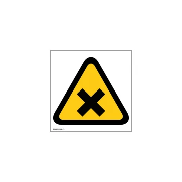 Caution Irritant Substance - size 150x150mm - PVC - UV print - BHP004