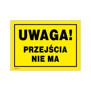 Caution No Crossing - Warning Sign 350x250mm - PVC - UV Color Print - BHP169