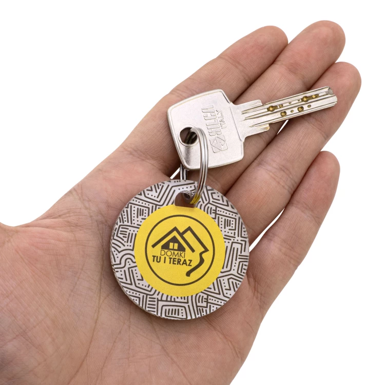Set of two Heart key rings with your engraving - Valentine's Day gift - BRL042