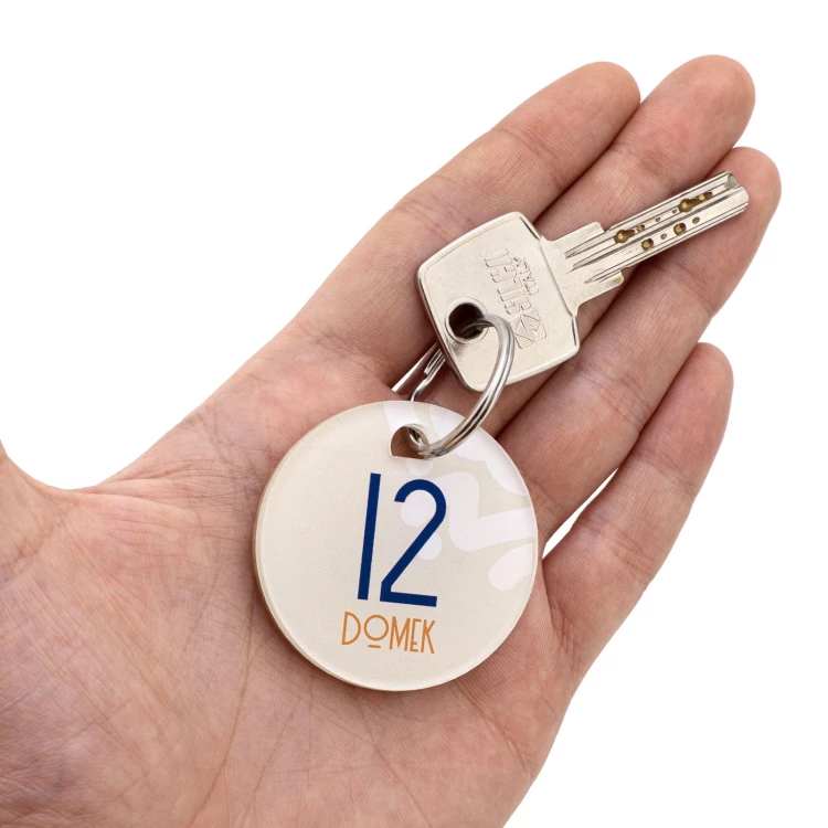 Set of two Heart key rings with your engraving - Valentine's Day gift - BRL042