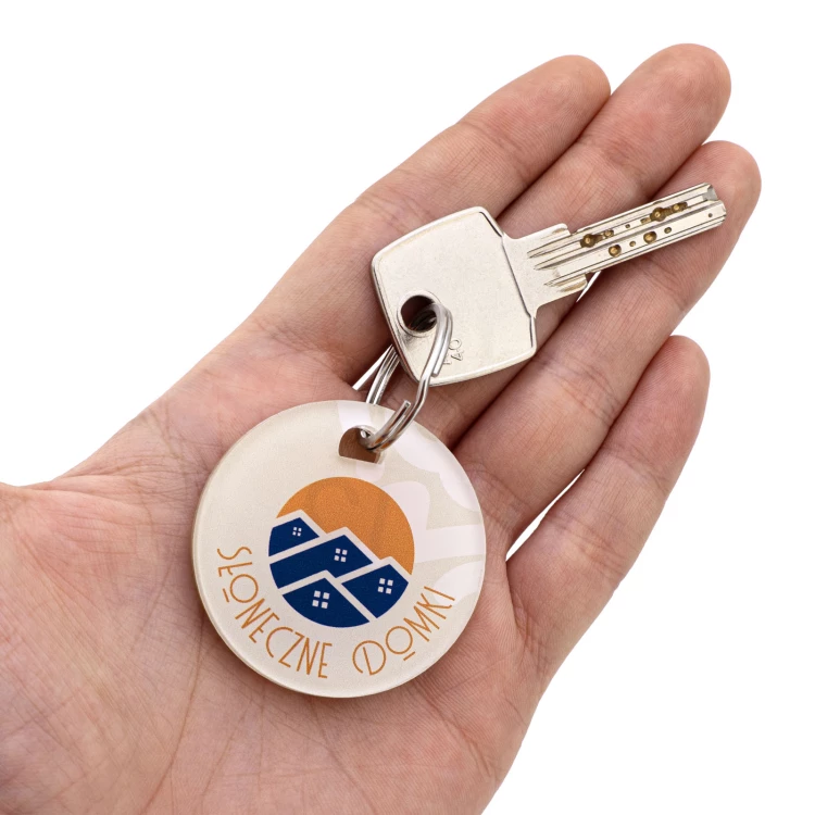 Set of two Heart key rings with your engraving - Valentine's Day gift - BRL042