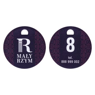 Set of two Heart key rings with your engraving - Valentine's Day gift - BRL042