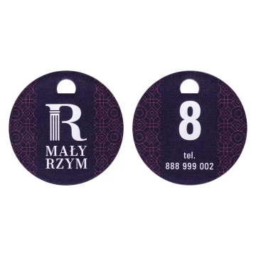 Set of two Heart key rings with your engraving - Valentine's Day gift - BRL042