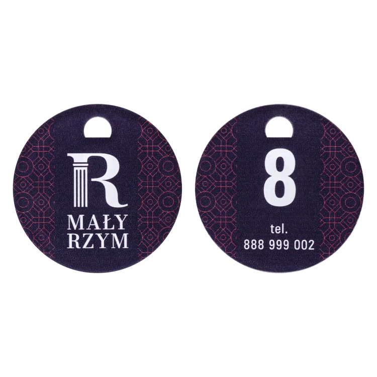 Set of two Heart key rings with your engraving - Valentine's Day gift - BRL042