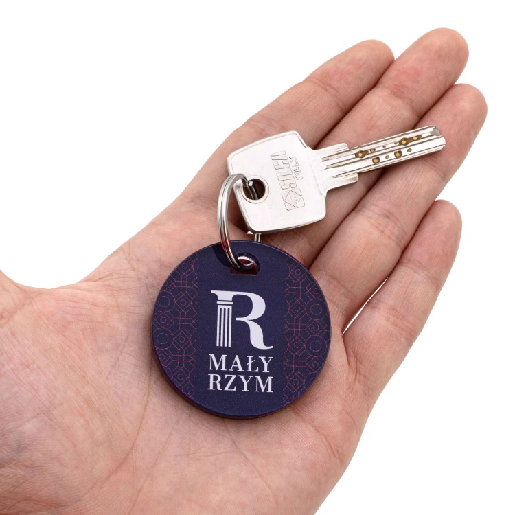 Set of two Heart key rings with your engraving - Valentine's Day gift - BRL042