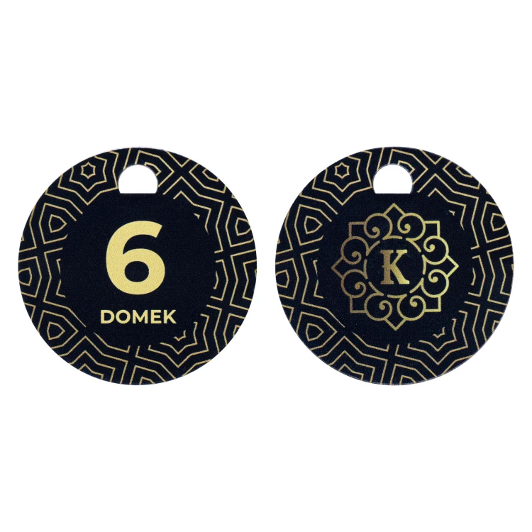 Set of two Heart key rings with your engraving - Valentine's Day gift - BRL042