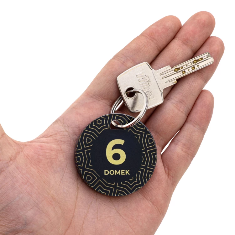Set of two Heart key rings with your engraving - Valentine's Day gift - BRL042