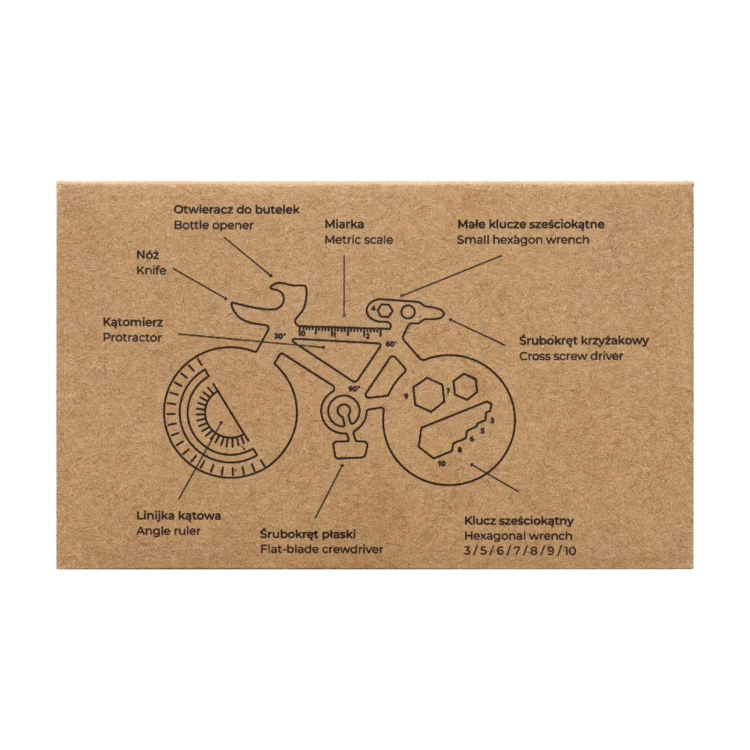 MULTIFUNCTIONAL TOOL BIKE - custom laser engraving - BP213