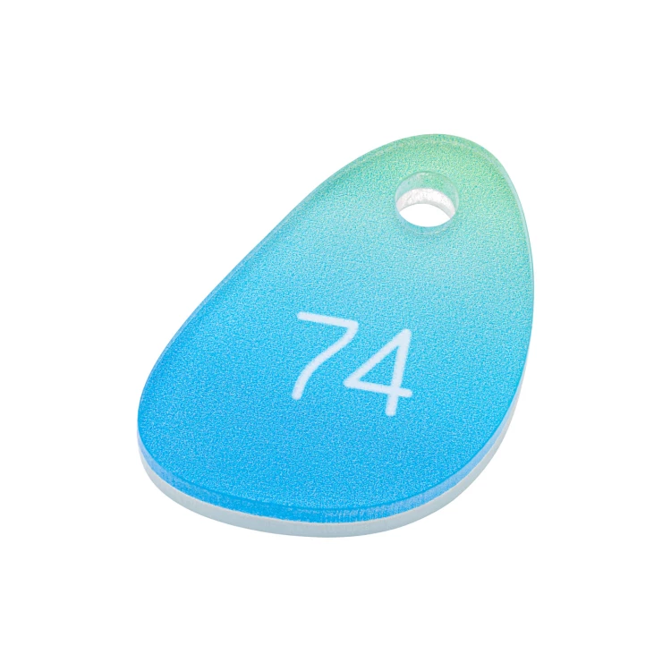 Cameo Fal acrylic key ring - UV colour print - BA043