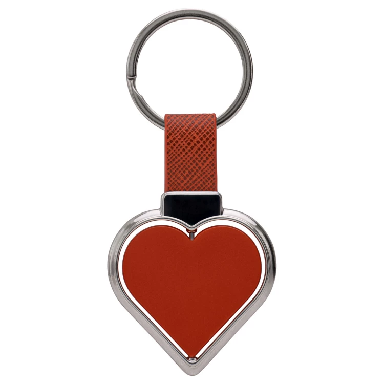 Heart-shaped key ring - Valentine's Day gift - size 46x72 mm - BRL038