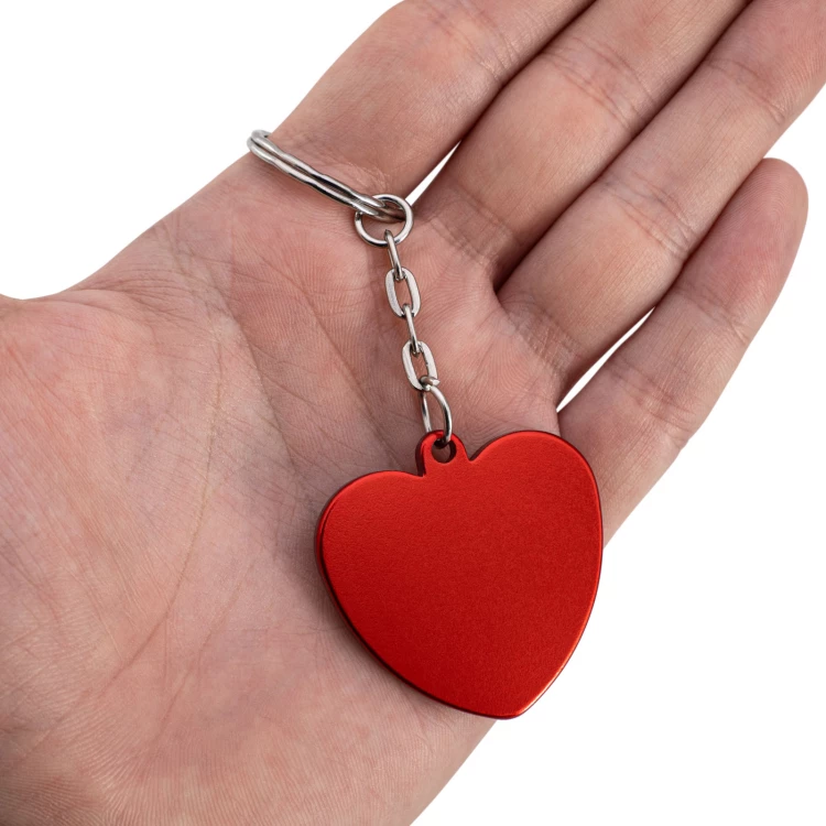 Heart-shaped key ring - Valentine's Day gift - size 40x40 mm - BRL041