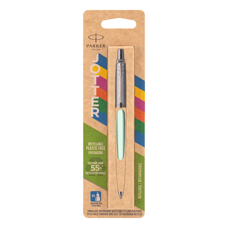 Parker Jotter BP60 Pastel mint pen - size M (medium) - blue ink - PAR247-D-JOT