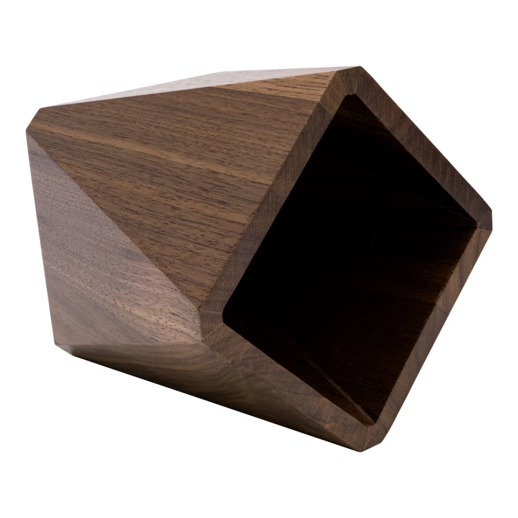 Wooden desk container with engraving - H 95 mm - PNB001