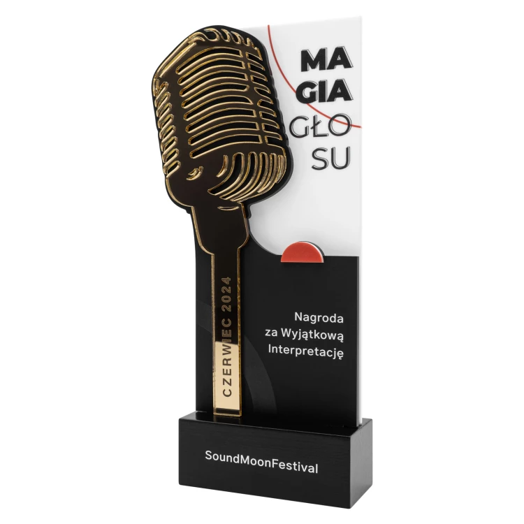 Statue for a musician - Magic of the voice - MICROPHONE  - H 27.5 cm - DTA146