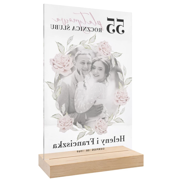 Acrylic statuette - FOR AN ANNIVERSARY - height 26 cm - DTA204