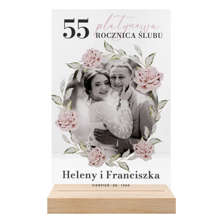 Acrylic statuette - FOR AN ANNIVERSARY - height 26 cm - DTA204