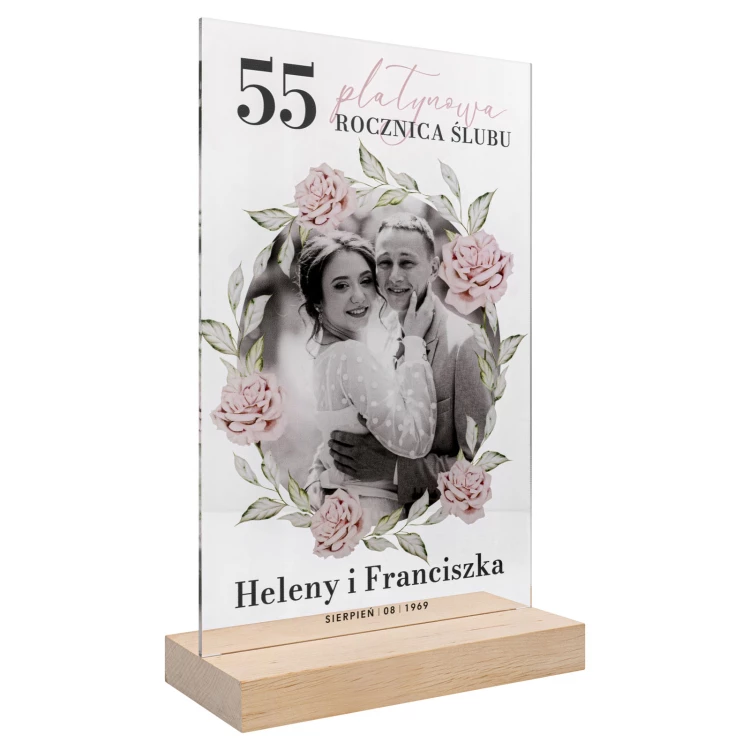 Acrylic statuette - FOR AN ANNIVERSARY - height 26 cm - DTA204
