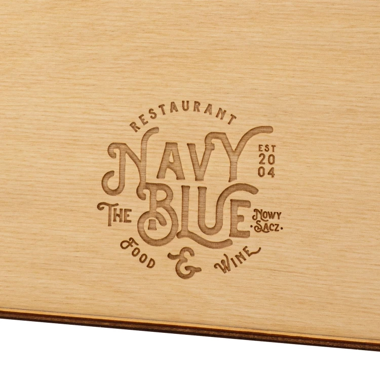 Double-sided wooden stand with clip (A4 format) - size 23x34 cm - ST087