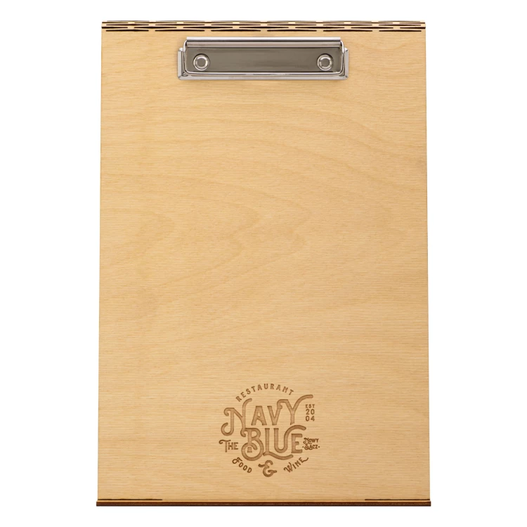 Double-sided wooden stand with clip (A4 format) - size 23x34 cm - ST087