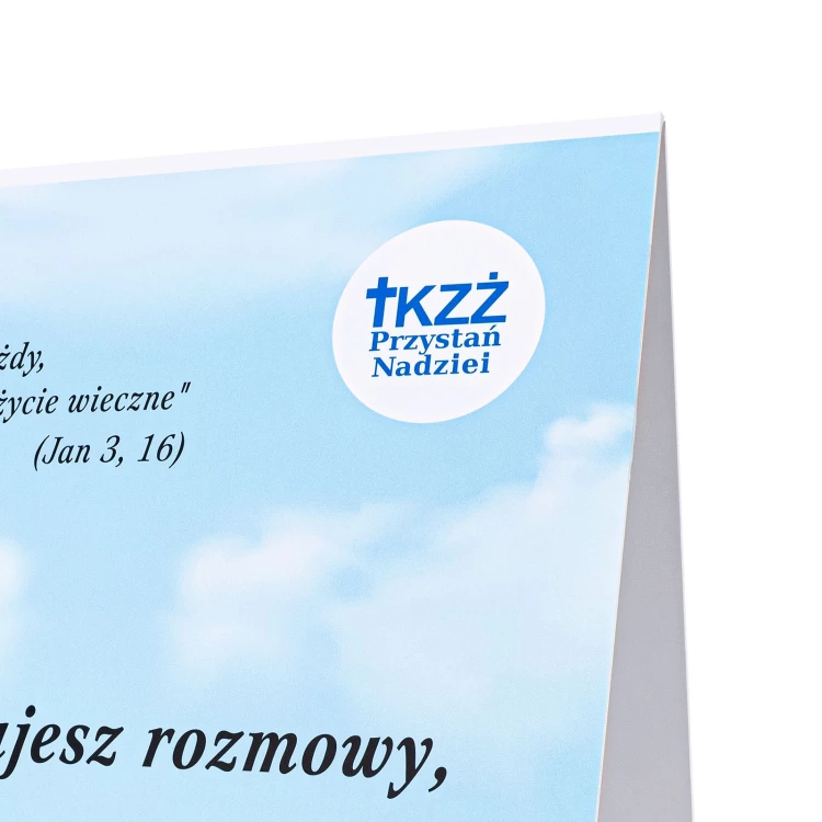 Double-sided advertising billboard - custom UV print - dimensions 450x450mm - PT004