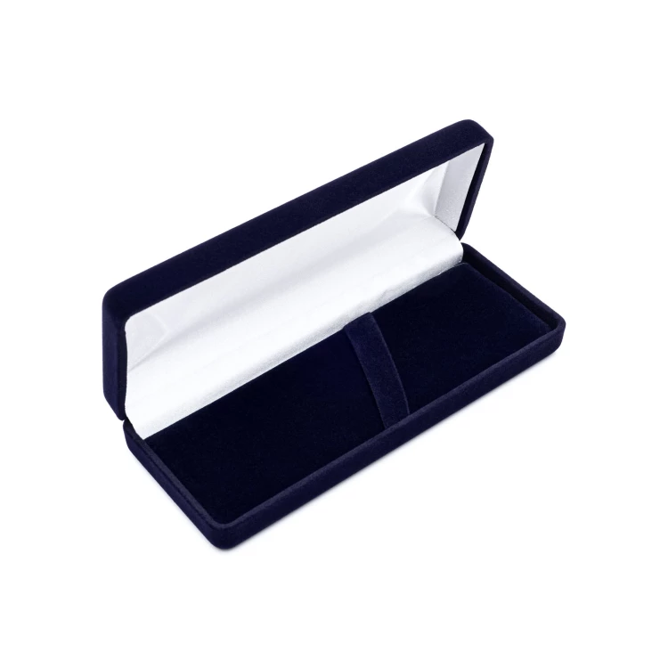 Silver rattle in velour box with dedication - Christening souvenir - SRB007