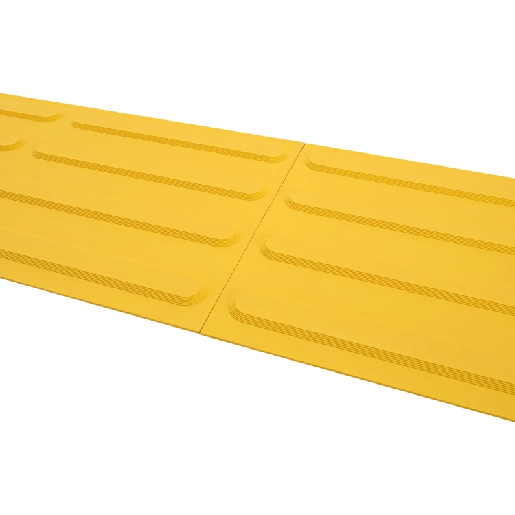 Rubber Braille board with tabs for the blind - yellow - size 600x300 mm - PB001