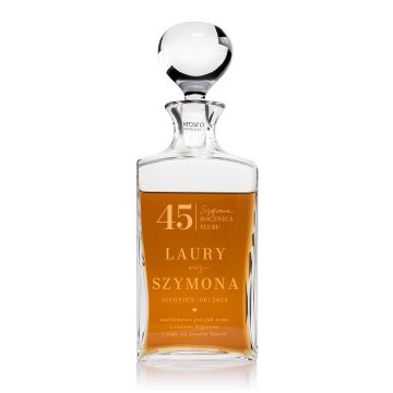Carafe with engraving for whisky or liqueurs - TREFL - ideal gift for various occasions - KAR051