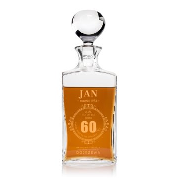 Carafe with engraving for whisky or liqueurs - TREFL - ideal gift for various occasions - KAR053