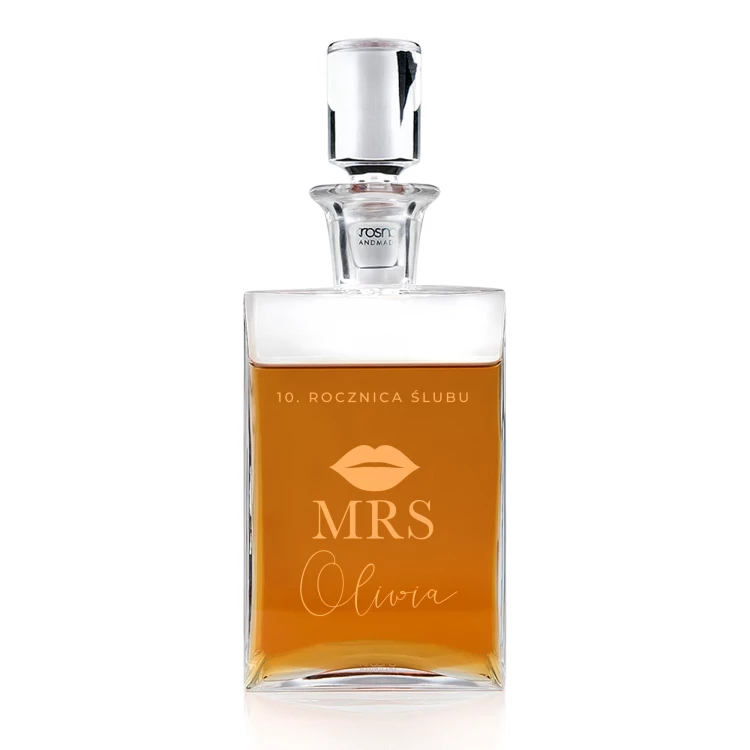 Carafe with engraving for whisky or liqueurs - CAMEL - ideal gift for various occasions - KAR058