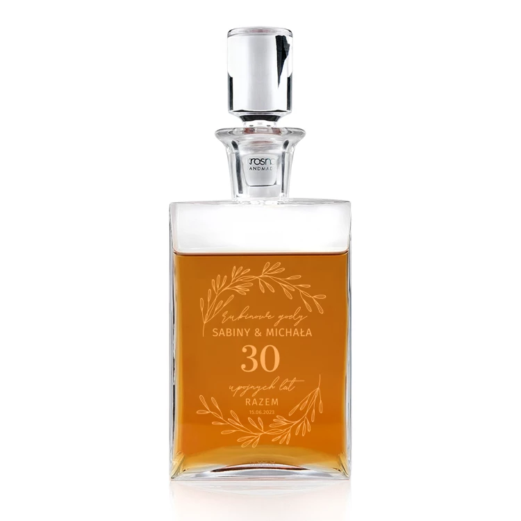 Carafe with engraving for whisky or liqueurs - CAMEL - ideal gift for various occasions - KAR062