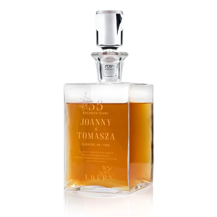Carafe with engraving for whisky or liqueurs - CAMEL - ideal gift for various occasions - KAR055