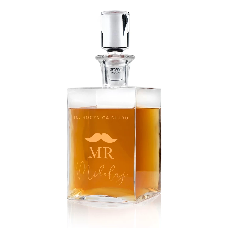 Carafe with engraving for whisky or liqueurs - CAMEL - ideal gift for various occasions - KAR057