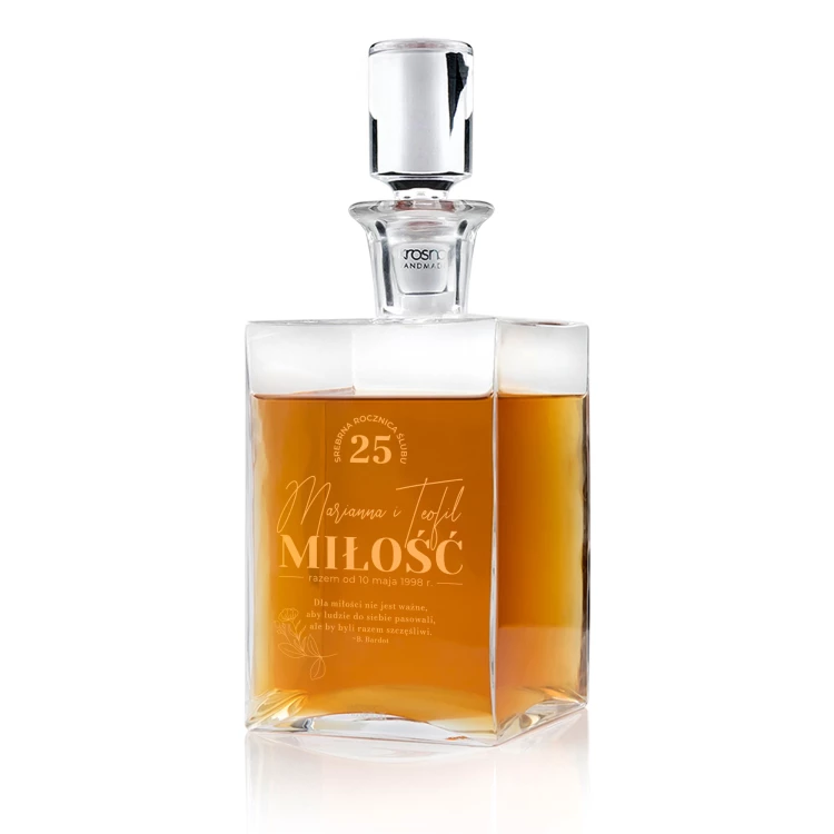 Carafe with engraving for whisky or liqueurs - CAMEL - ideal gift for various occasions - KAR061