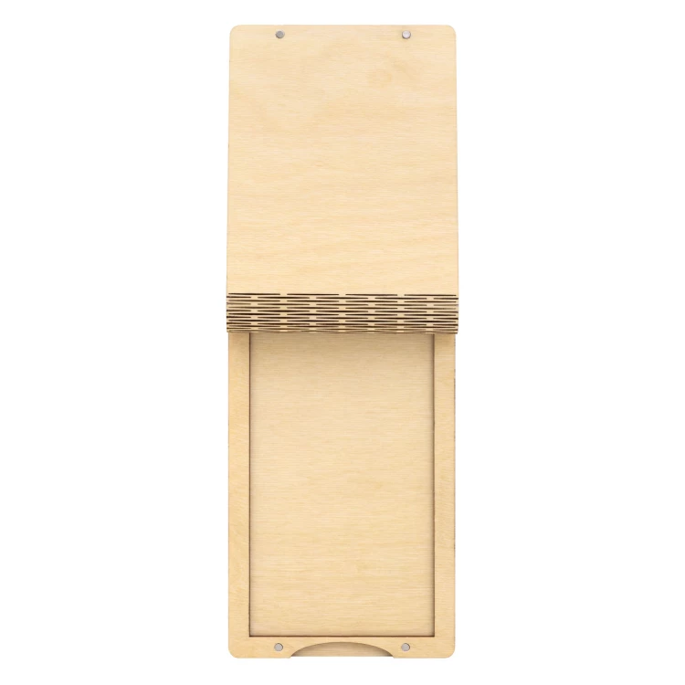 Wooden waiter's paypal - custom laser engraving - size 115x180mm - MEN033
