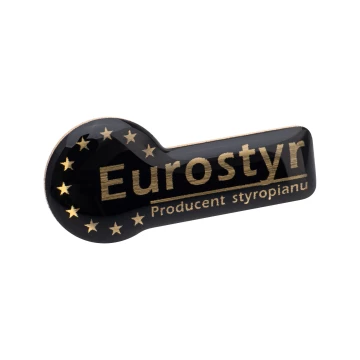 Brass pin - 3D doming - Dimension 31x14 mm - PWD042