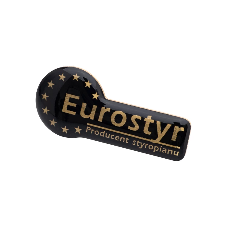 Brass pin - 3D doming - Dimension 31x14 mm - PWD042