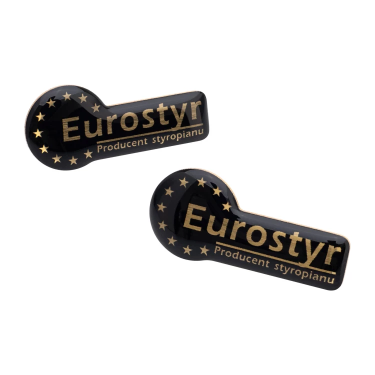 Brass pin - 3D doming - Dimension 31x14 mm - PWD042