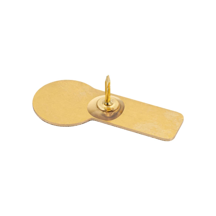 Brass pin - 3D doming - Dimension 31x14 mm - PWD042