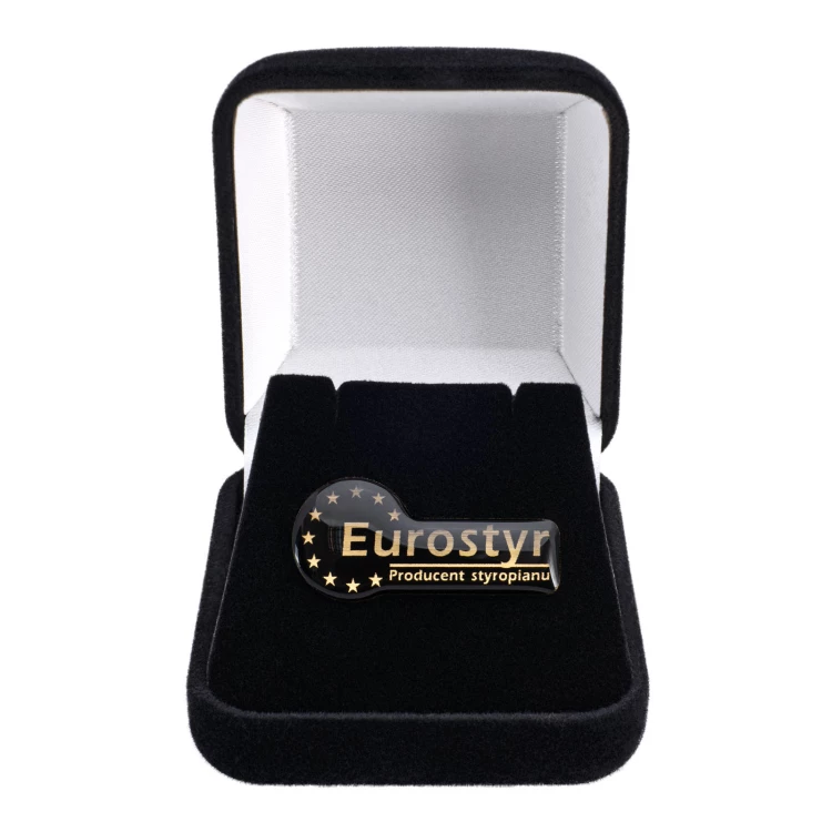 Brass pin - 3D doming - Dimension 31x14 mm - PWD042