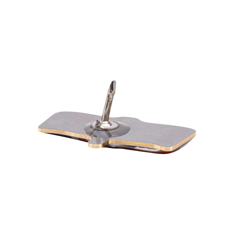 Brass pin - Flags - 3D doming - Dimension 25x13mm - PWD041