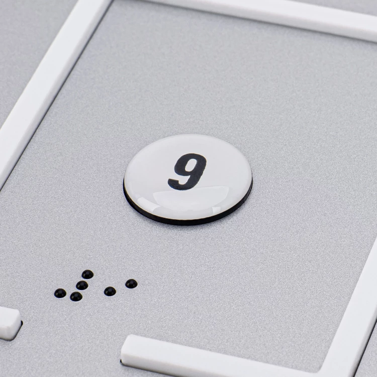 Braille typhographic plan - Hard PVC, 3D doming, laminate and acrylic - Dimension 1000x800mm - TAB639