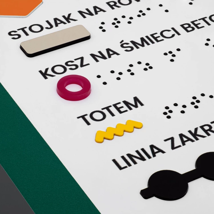 Braille plan with Braille - PVC hard, ADA plastic, laminate and acrylic - Dimensions 770x320 mm - TAB668