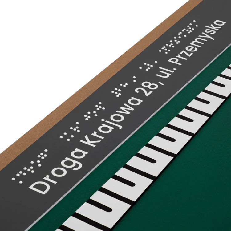 Braille plan with Braille - PVC hard, ADA plastic, laminate and acrylic - Dimensions 770x320 mm - TAB668