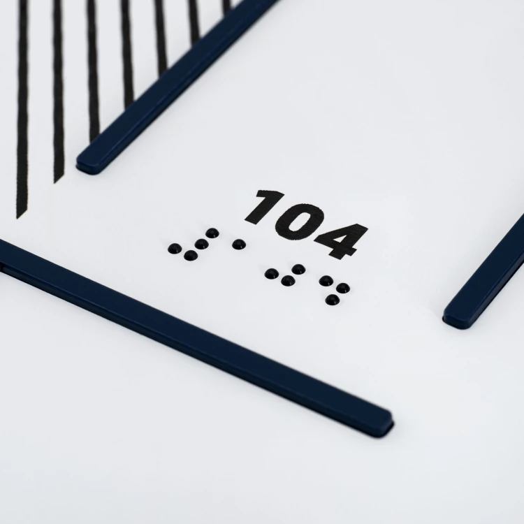Braille tile plan - PVC hard, ADA plastic, laminate and acrylic - Dimension 480x440 mm - TAB676