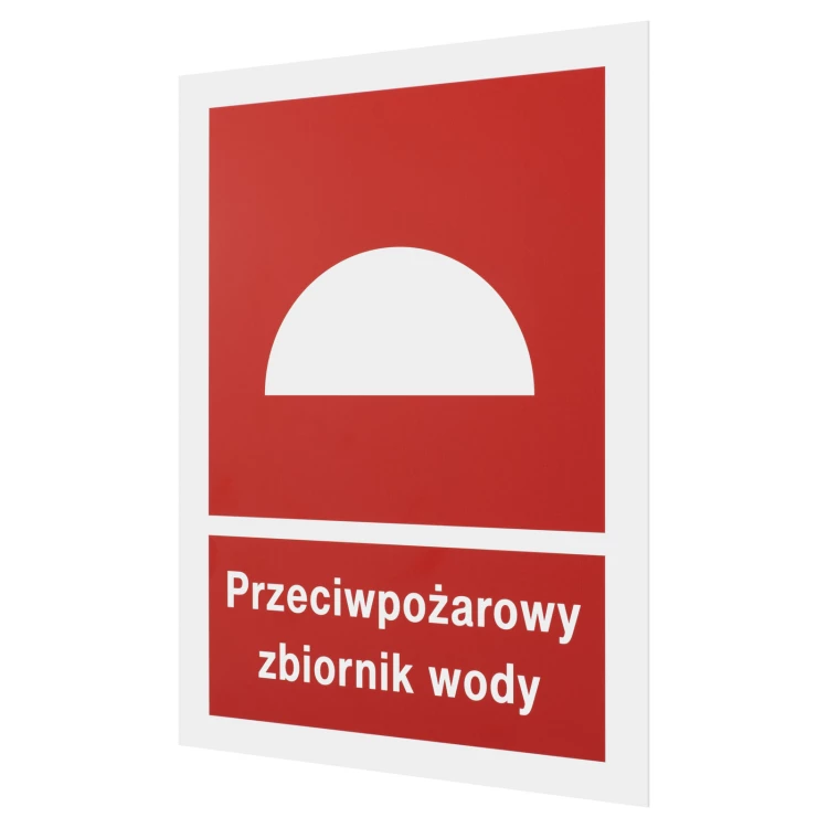 Fireproof water tank - white PVC with UV print - size 150x200mm - TAB662